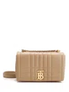 Burberry Lola Small Shoulder Bag In Beige