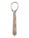 Burberry Manston Slik Tie In Beige