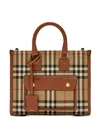 Burberry Freya Check Tote Bag