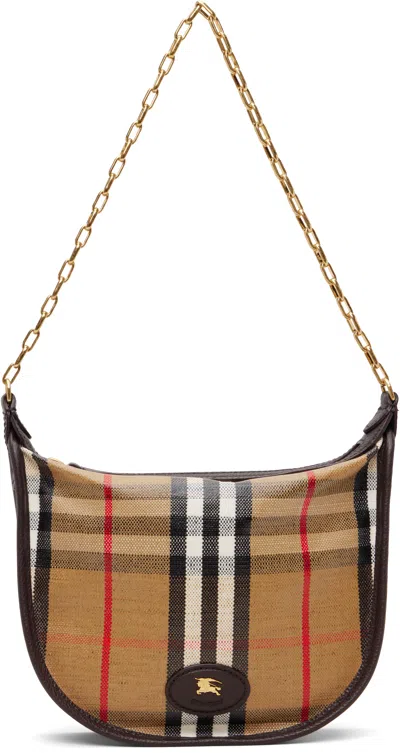 BURBERRY BEIGE MINI HIGHLANDS CHAIN BAG