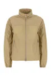 Burberry Windbreaker With Elastic Cuffs And High Collar