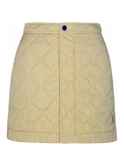 BURBERRY BEIGE NYLON MINISKIRT