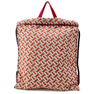 Pre-owned Burberry Beige Orange White Nylon Tote Bag ()