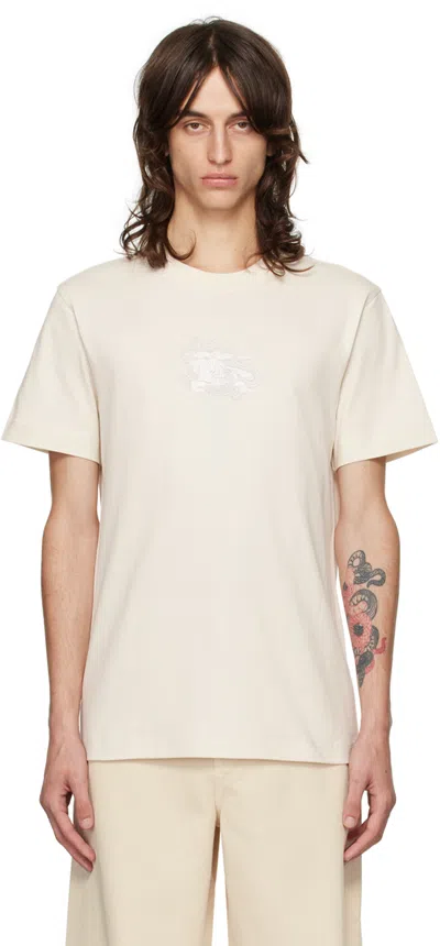 Burberry Paisley Ekd Cotton T-shirt In Tundra