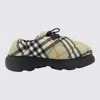 Burberry Pillow Check Motif Slippers In Light Sage Ip Check