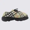 Burberry Pillow Check Motif Slippers In Light Sage Ip Check