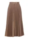 Burberry Gonne Linden Melange In Beige