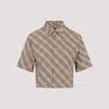 Burberry Vintage Check Cropped Shirt In Brown