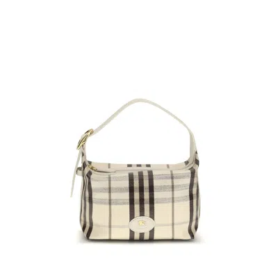 Burberry Beige Polyamide Shoulder Bag In Neutral