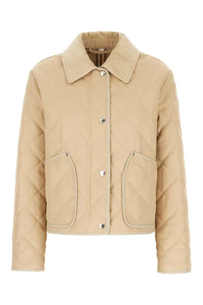 Burberry Beige Polyester Blend Padded Jacket