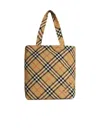Burberry Vintage Check Tote Bag In Beige