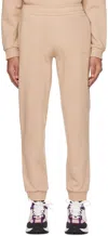 Burberry Beige Print Lounge Pants In Soft Fawn