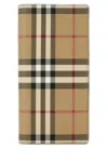 Burberry Men Printed Canvas Wallet In Beige