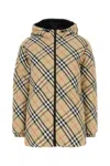 Burberry Double-face Quilted Down Jacket In Beige