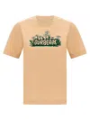 Burberry Vibrant Floral Print Cotton T-shirt In Neutral