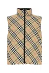Burberry Reversible Padded Vest In Beige