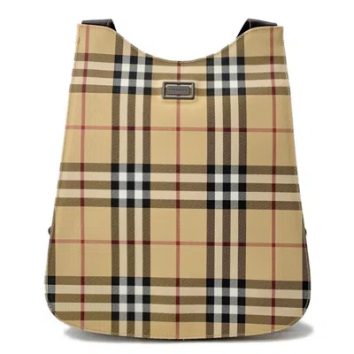 Pre-owned Burberry Beige Pvc Backpack ()