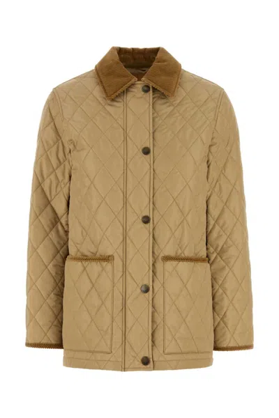 Burberry Jacket Woman Color Beige In Neutral