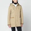 Burberry Quilted Nylon Jacket Featuring Adjustable Elements In Neutral