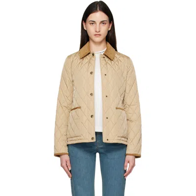 Burberry Beige Quilted Nylon Jacket