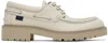 Burberry Leather Raft Boat Shoes In Nutmeg