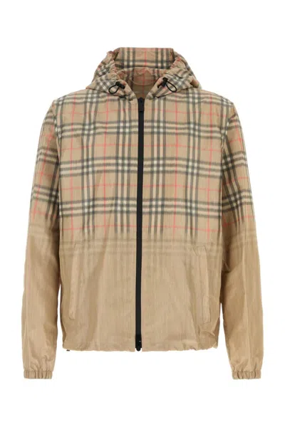 Burberry Beige Relaxed Hood Jacket In Neutral