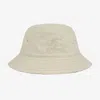 Burberry Beige Reversible Baby Bucket Hat In Beige