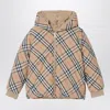 Burberry Kid Girl Puffer In Beige