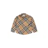 Burberry Beige Shirt For Baby Boy With Vintage Check In Beige