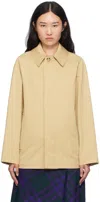 BURBERRY BEIGE SHORT CAR JACKET