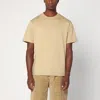Burberry Beige Short-sleeved T-shirt With Ekd Print In Brown