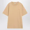 Burberry Beige Short-sleeved T-shirt With Ekd Print In Nude