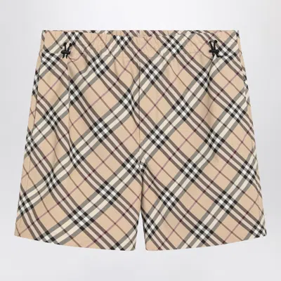 Burberry Check Pattern Shorts