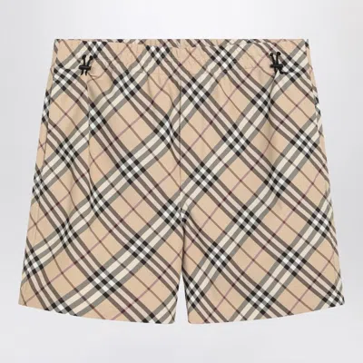Burberry Check Pattern Shorts