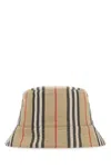 Burberry Beige Signature Bucket Hat In Beige