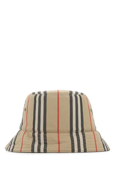 BURBERRY BEIGE SIGNATURE BUCKET HAT