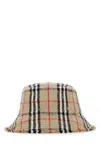 Burberry Vintage Check Boucle Wool-blend Bucket Hat In Beige