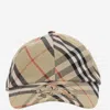 Burberry Bias Check Baseball Hat In Beige