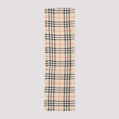 Burberry Beige Signature Scarf