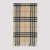 Burberry Beige Signature Scarf In Brown