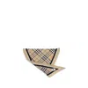 Burberry Silk Foulard Triangular Shape Plaid Pattern In Multi