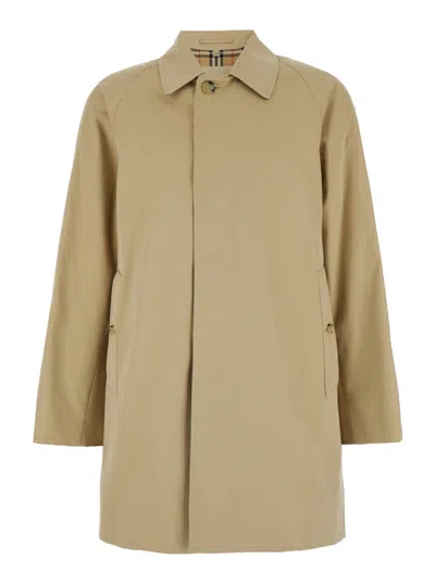 BURBERRY BEIGE SINGLE-BREASTED TRENCH COAT