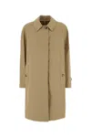 Burberry Beige Single-breasted Trench Coat In Neutral