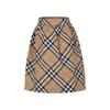 Burberry Beige Skirt For Girl With Vintage Check In Beige
