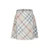 Burberry Beige Skirt For Girl With Vintage Check In Pale Stone Ip Check