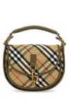 Burberry Small Handbag With Adjustable Strap And Check Pattern