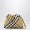 Burberry Girl's Check-print Crossbody Pouch In Beige