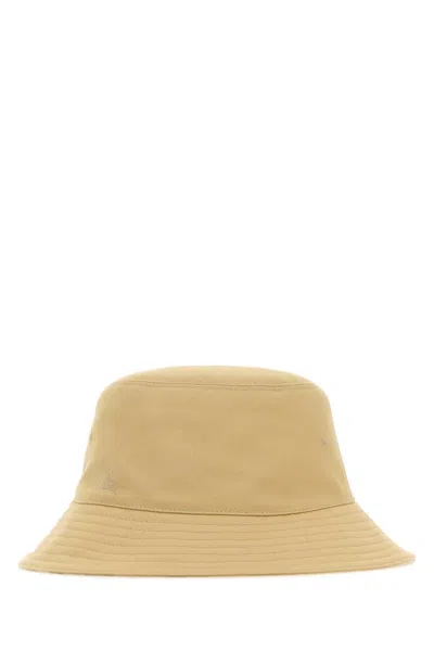 BURBERRY BEIGE SOLID BUCKET HAT