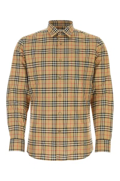 Burberry Shirt With Vintage Check Pattern In Neutral