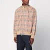 Burberry Beige Sweatshirt With Check Motif In Jacquard In Multi